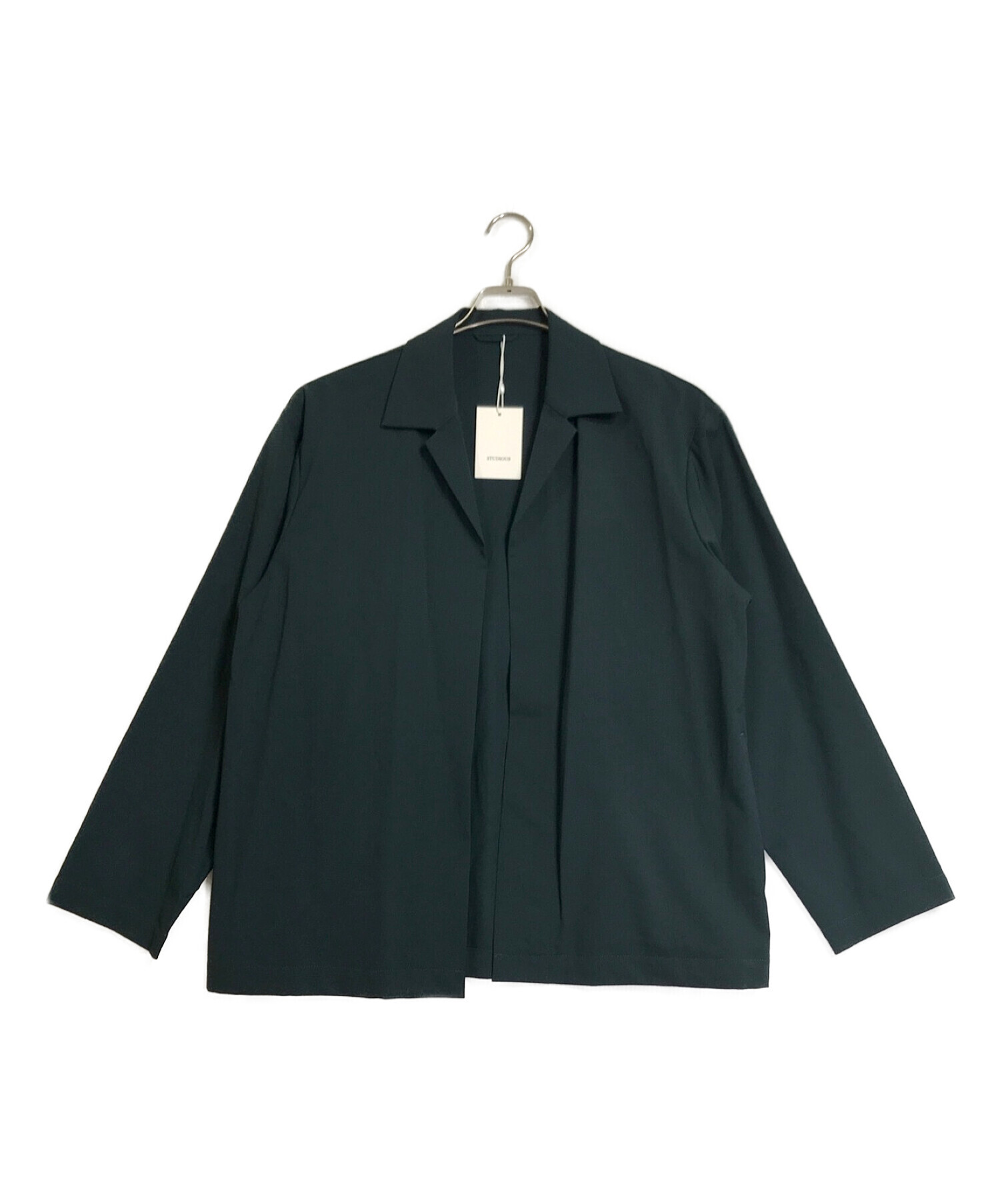 STUDIOUS (ステュディオス) 1mile Shirt jacket グリーン サイズ:3 未使用品