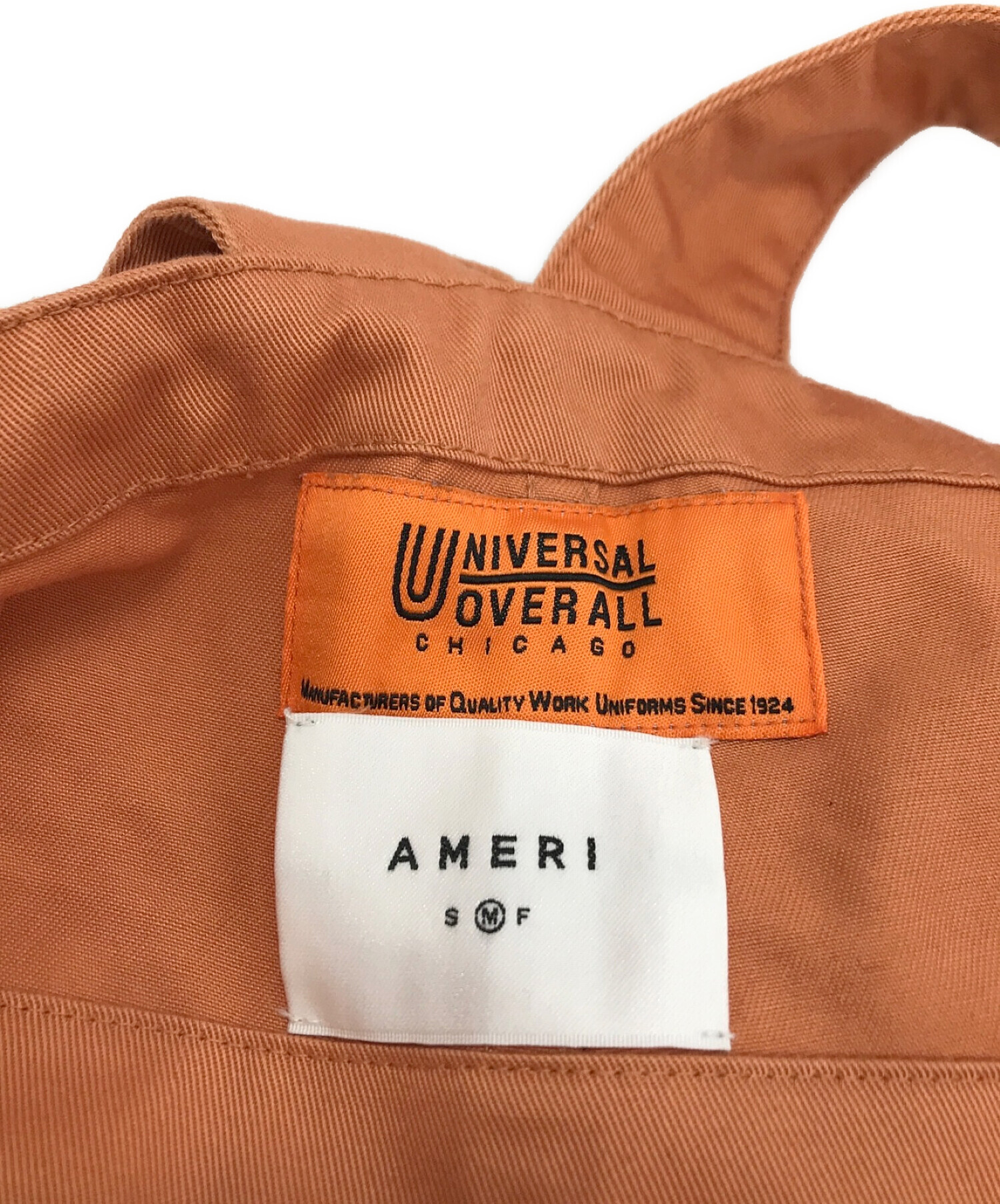Ameri (アメリ) UNIVERSAL OVERALL (ユニバーサルオーバーオール) 別注オーバーオール オレンジ サイズ:M