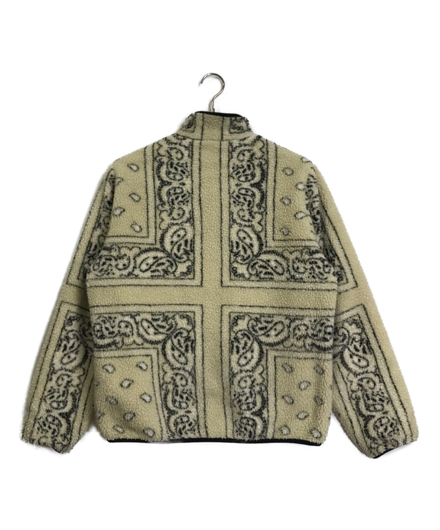 Reversible Bandana Fleece Jacket Tan