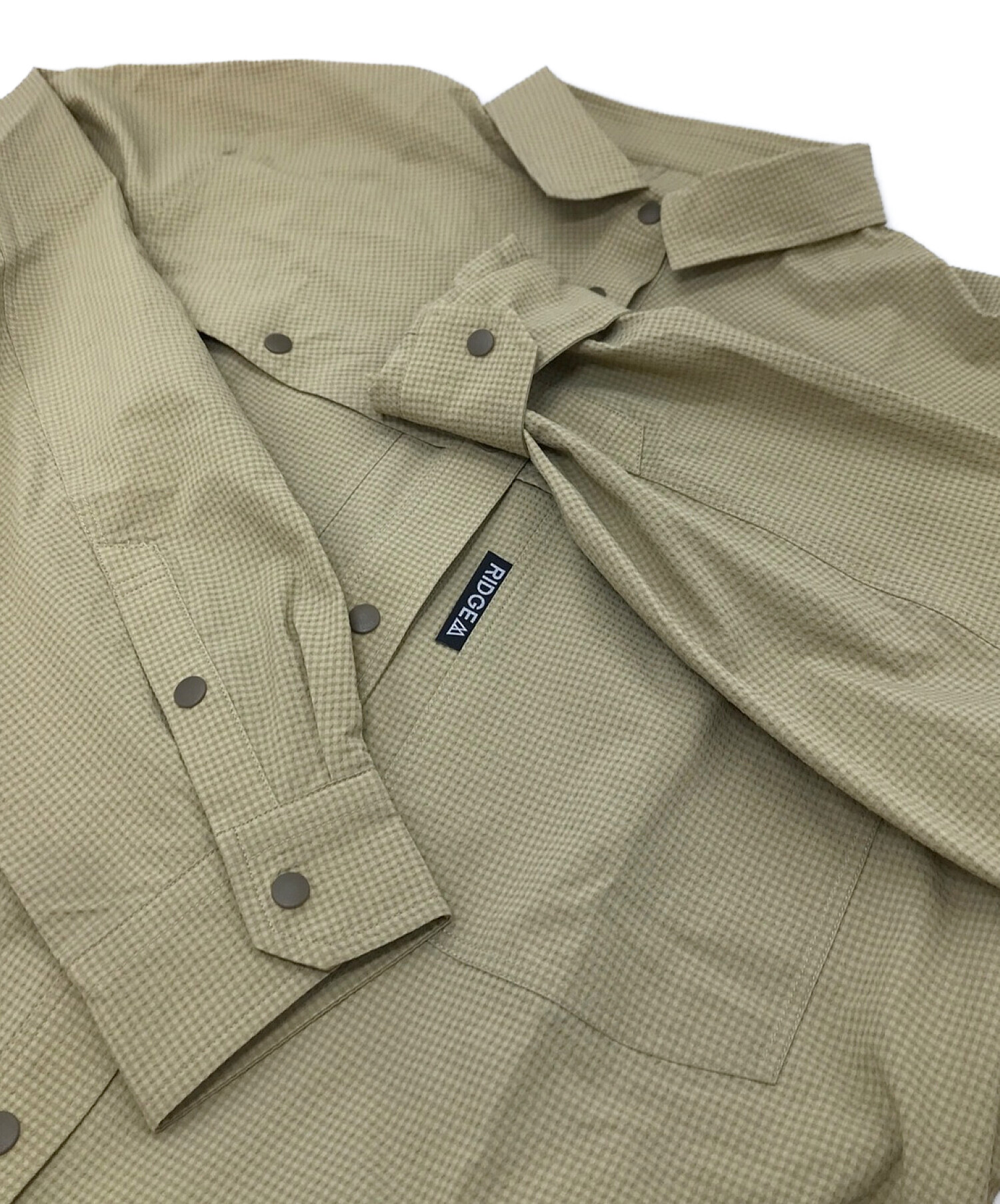 RIDGE MOUNTAIN GEAR (リッジマウンテン ギア) Big Pocket Long Sleeve Shirt ベージュ サイズ:M