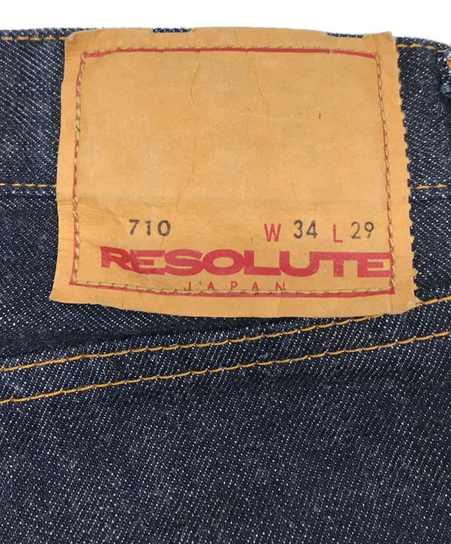 中古・古着通販】RESOLUTE (リゾルト) 710セルビッチデニム