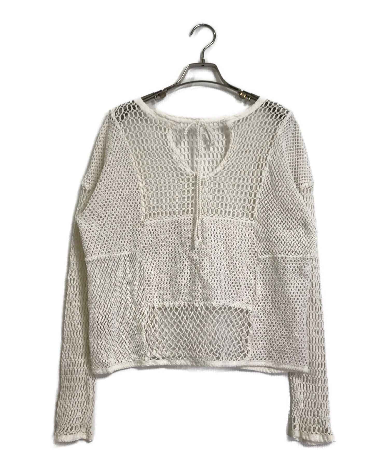 TODAYFUL (トゥデイフル) Patchwork Mesh Tops ホワイト サイズ:free