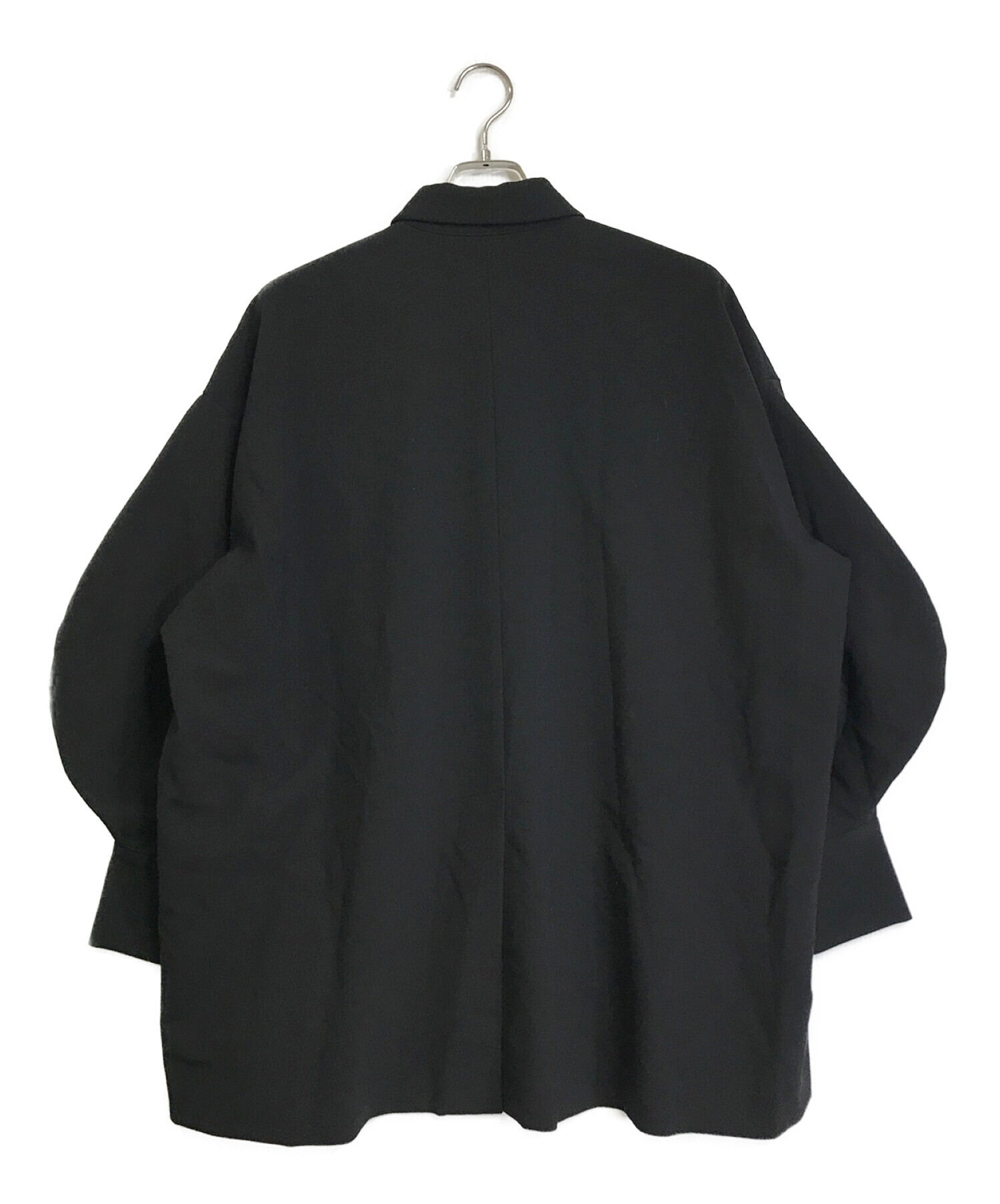 ENFOLD (エンフォルド) ダブルクロスカーブアームポロシャツ 300FS230-0330 ブラック サイズ:38