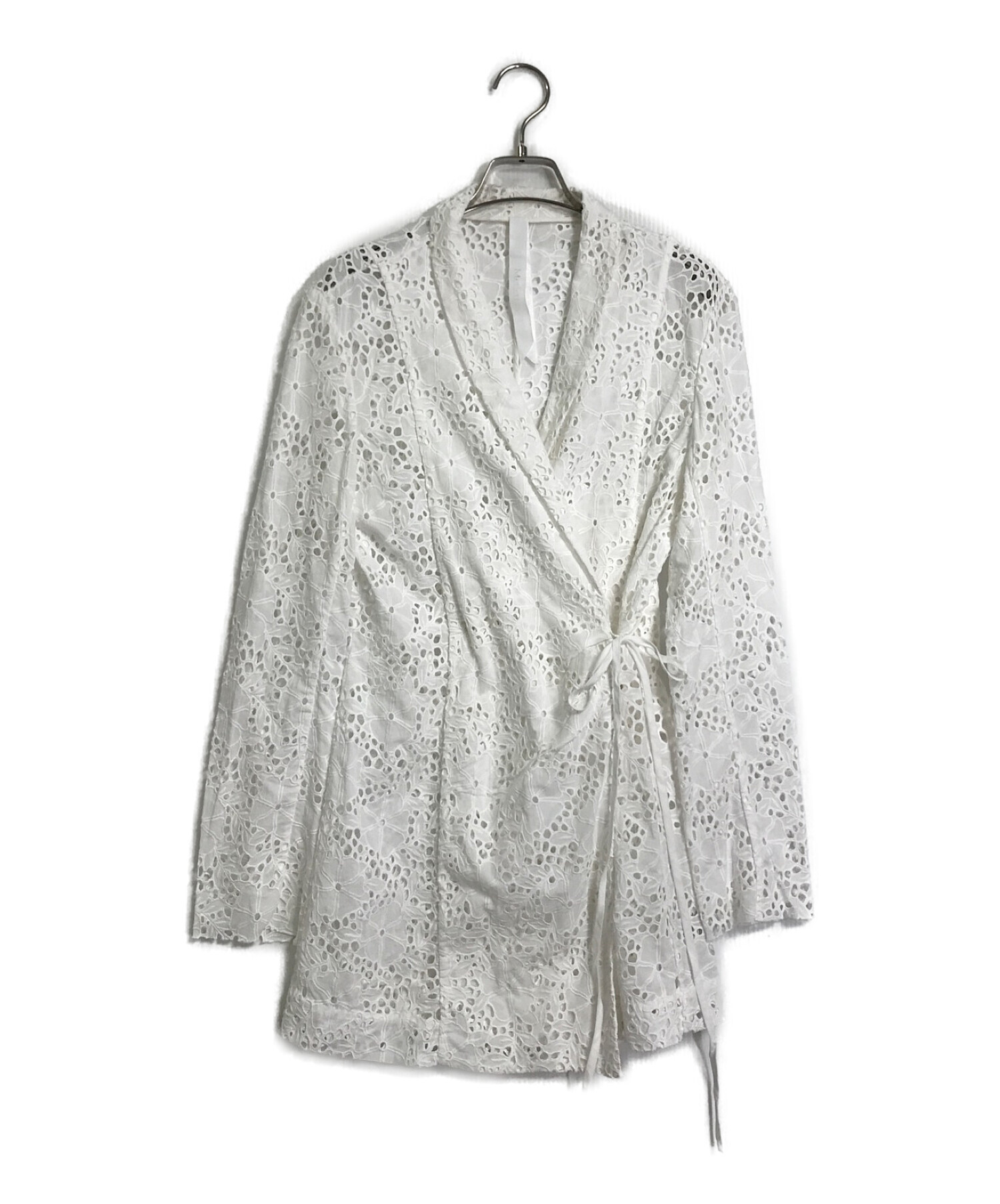 merlette (マーレット) コットンレースカシュクールジャケット ホワイト サイズ:S 未使用品