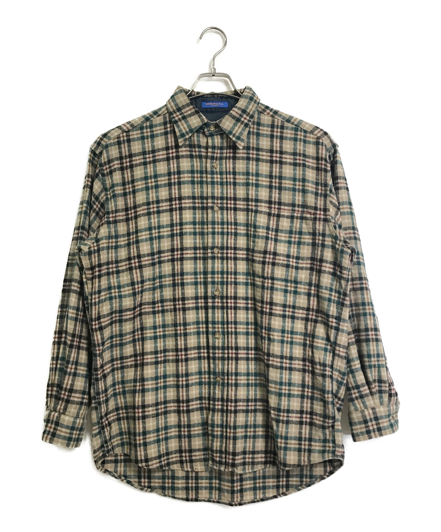 PENDLETON (ペンドルトン) ウールチェックシャツ ベージュ サイズ:M