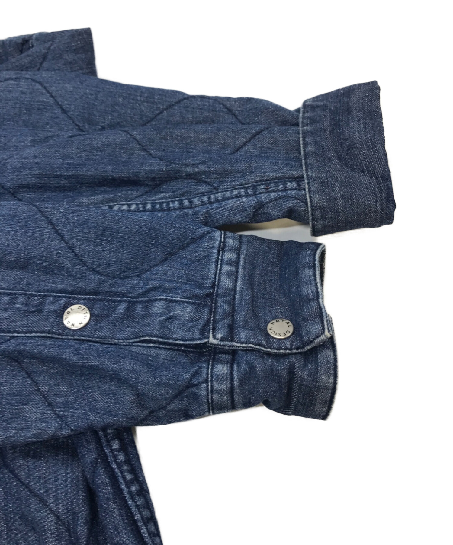 NATAL DESIGN (ネイタルデザイン) キルテッドデニムシャツジャケット インディゴ サイズ:L