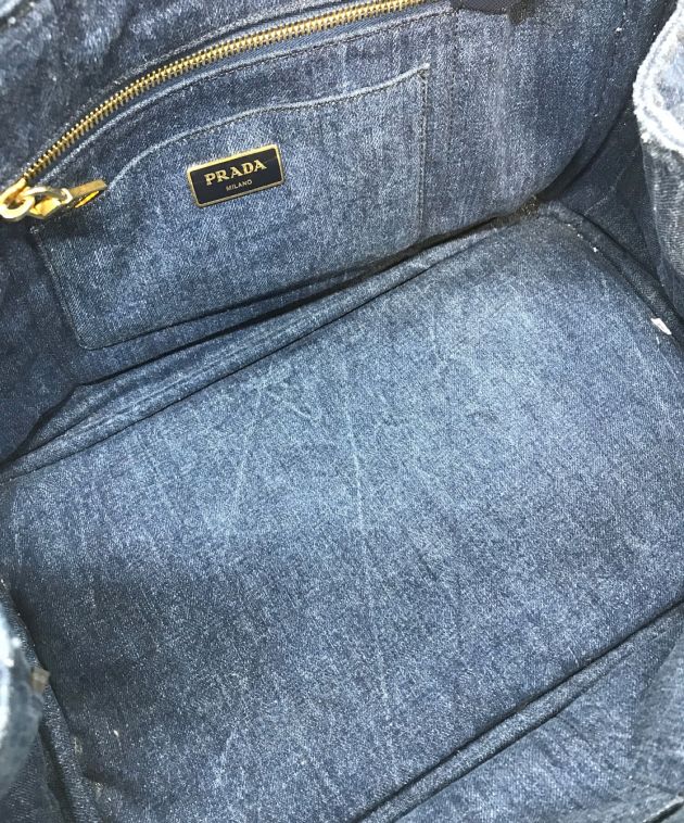 中古・古着通販】PRADA (プラダ) カナパ デニム トートバッグ