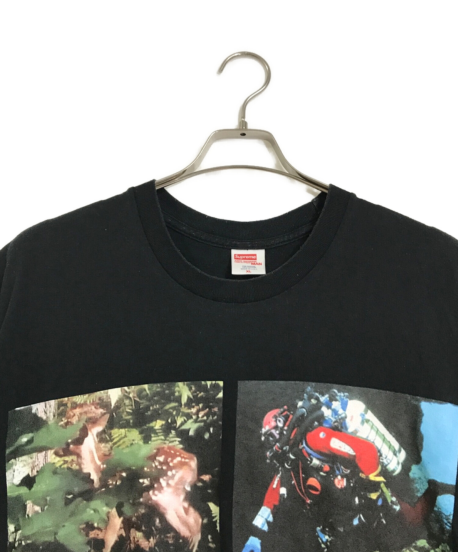 SUPREME (シュプリーム) JUNYA WATANABE MAN (コム デ ギャルソン ジュンヤ ワタナベ マン) Nature Tee  ブラック サイズ:XL