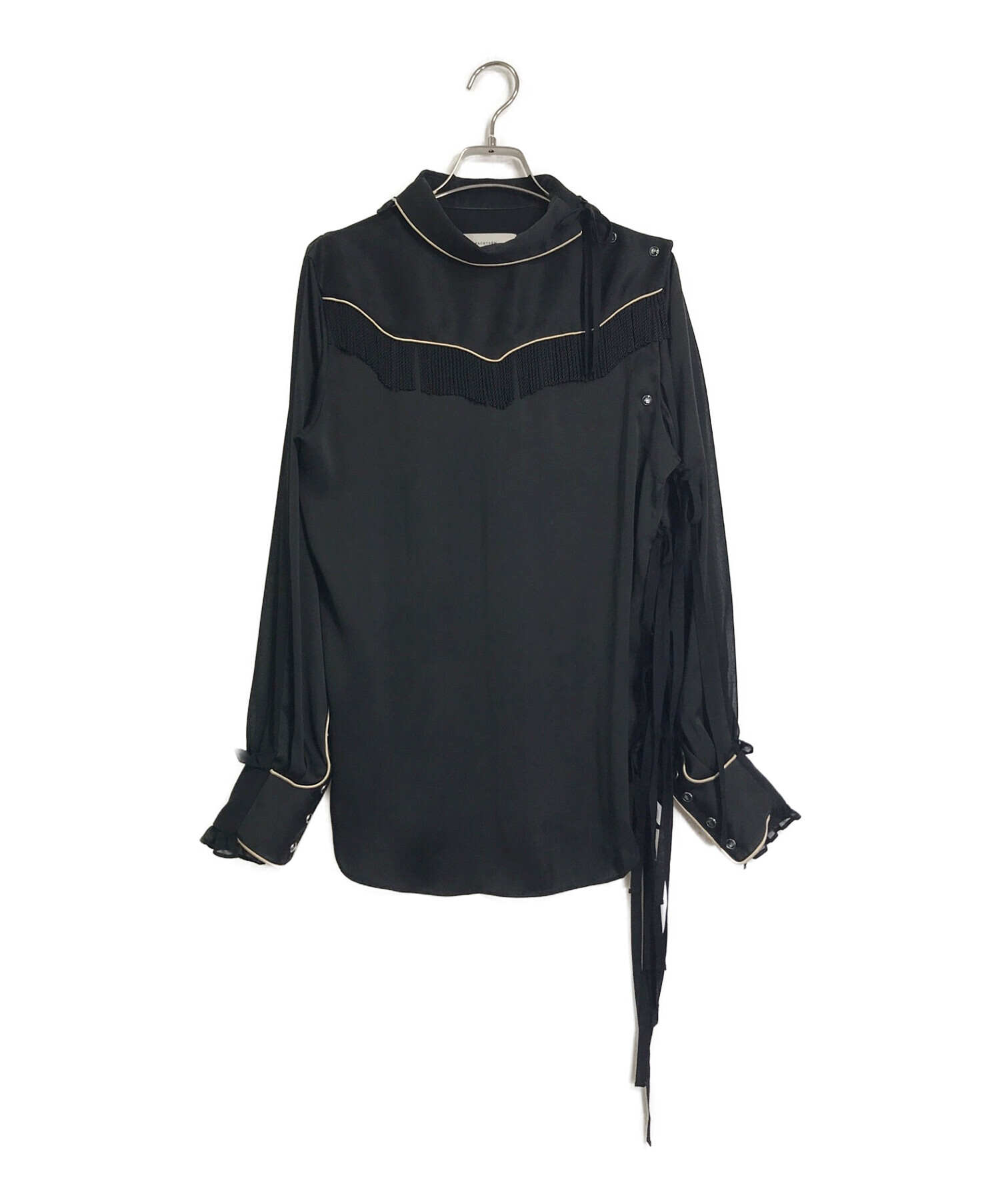 中古・古着通販】FACETASM (ファセッタズム) FRINGE SHIRT ブラック