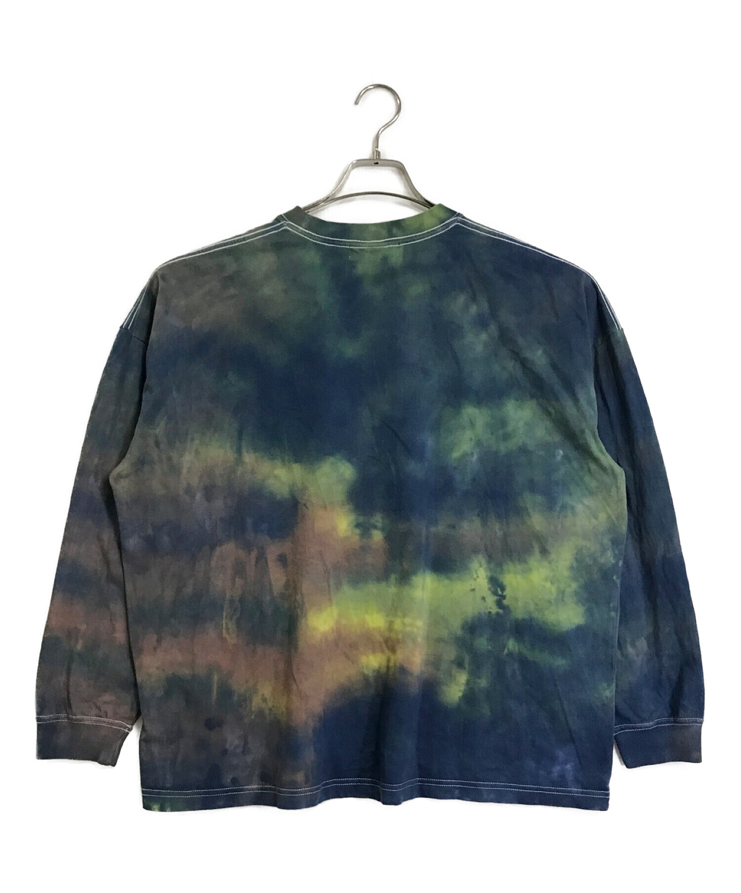 【中古・古着通販】jieda (ジエダ) DYEING L/S T-SHIRT ブルー