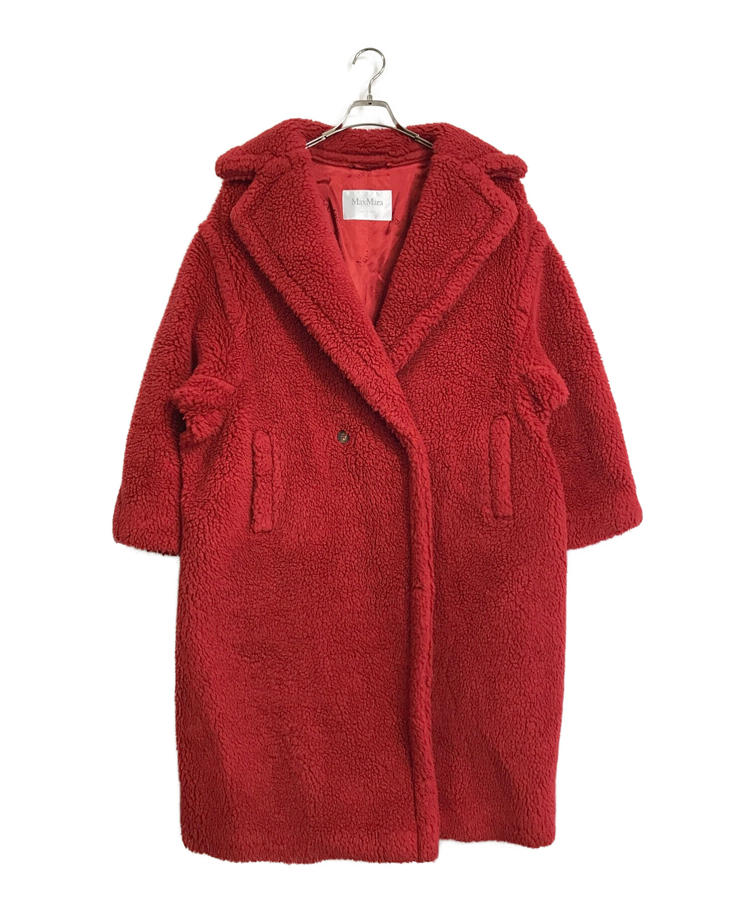 MaxMara コート 赤テーラードジャケット - テーラードジャケット