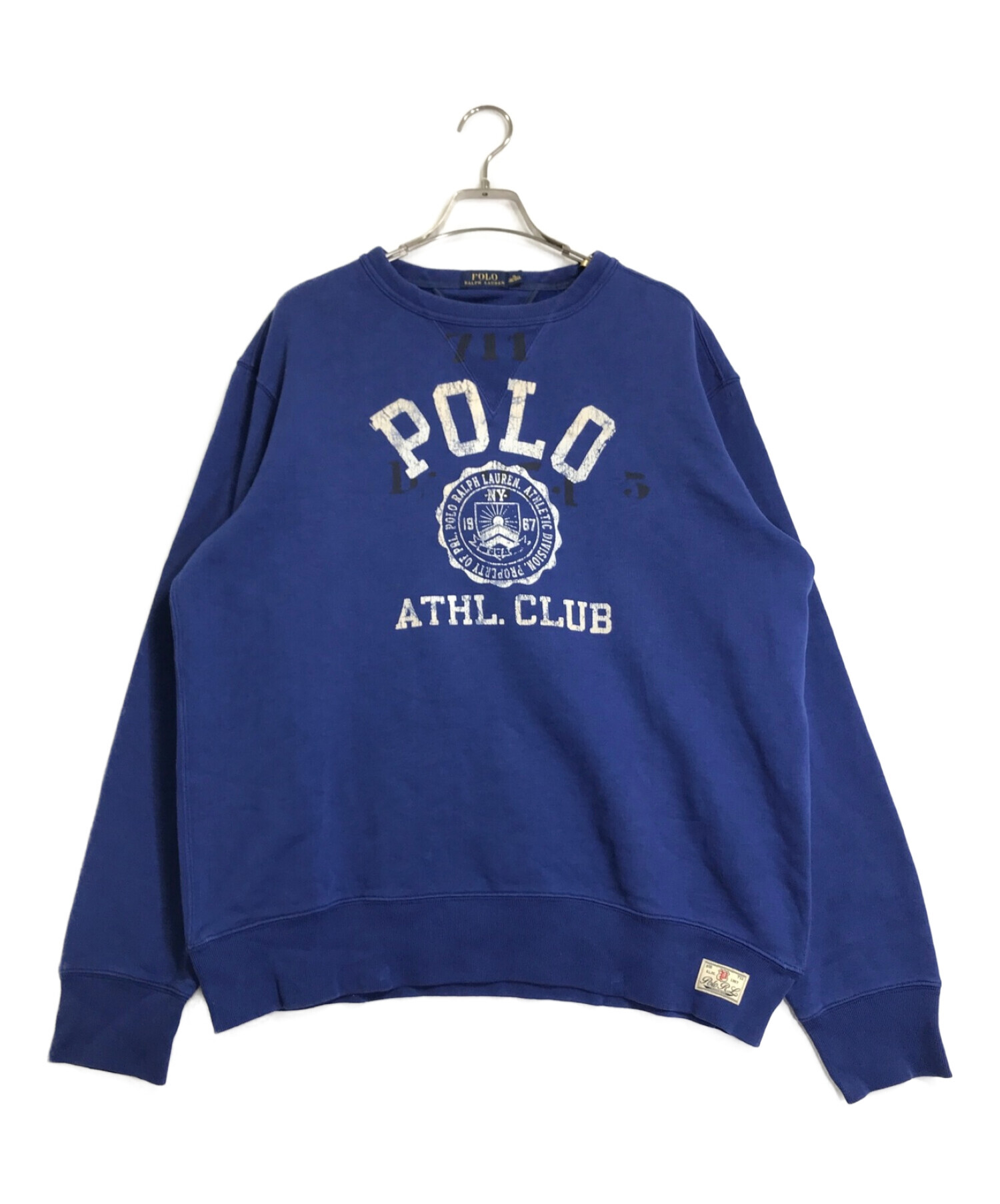 POLO RALPH LAUREN (ポロ・ラルフローレン) プリントスウェット ブルー サイズ:XL