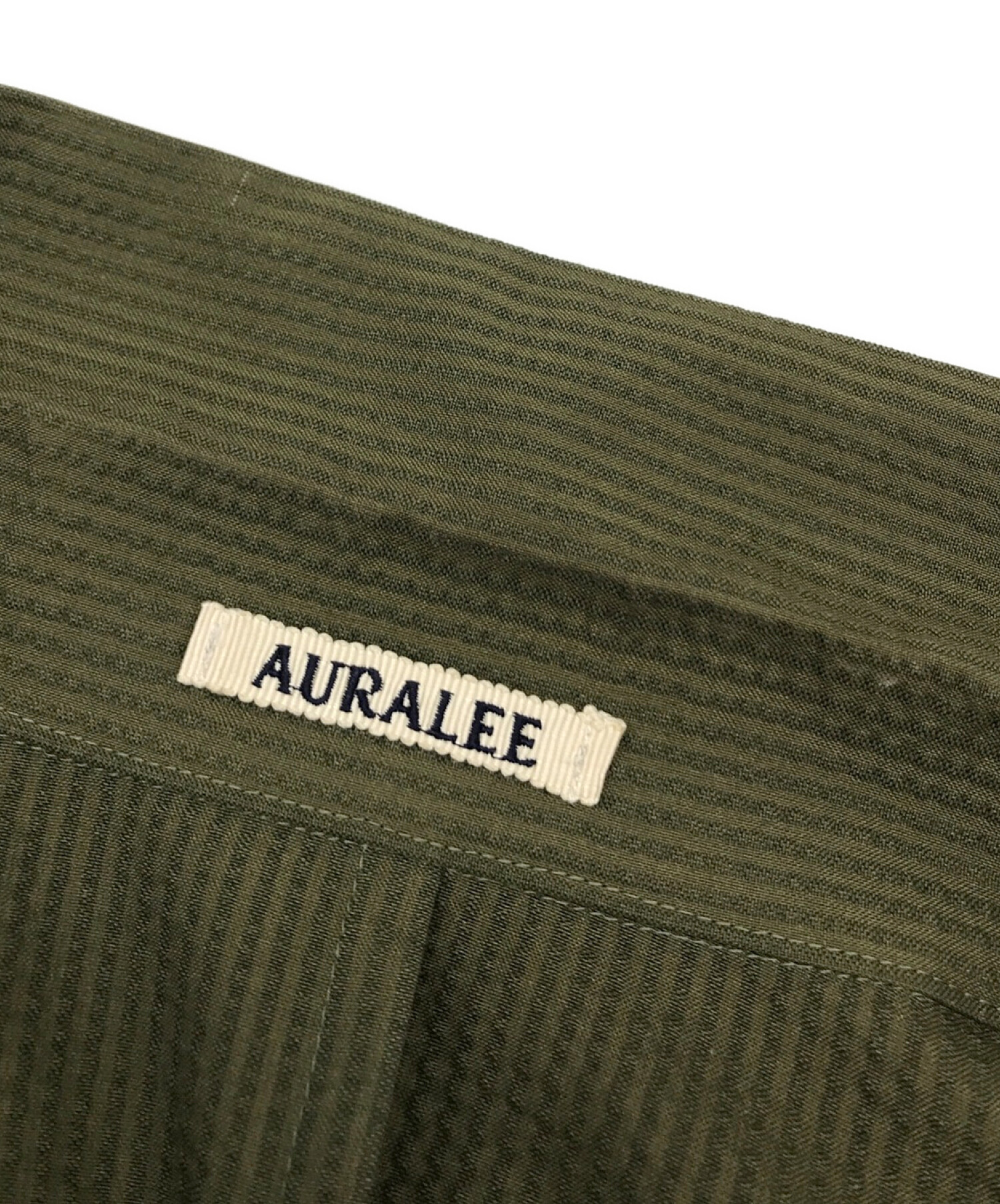 AURALEE (オーラリー) SILK SEERSUCKER ZIP BLOUSON オリーブ サイズ:3