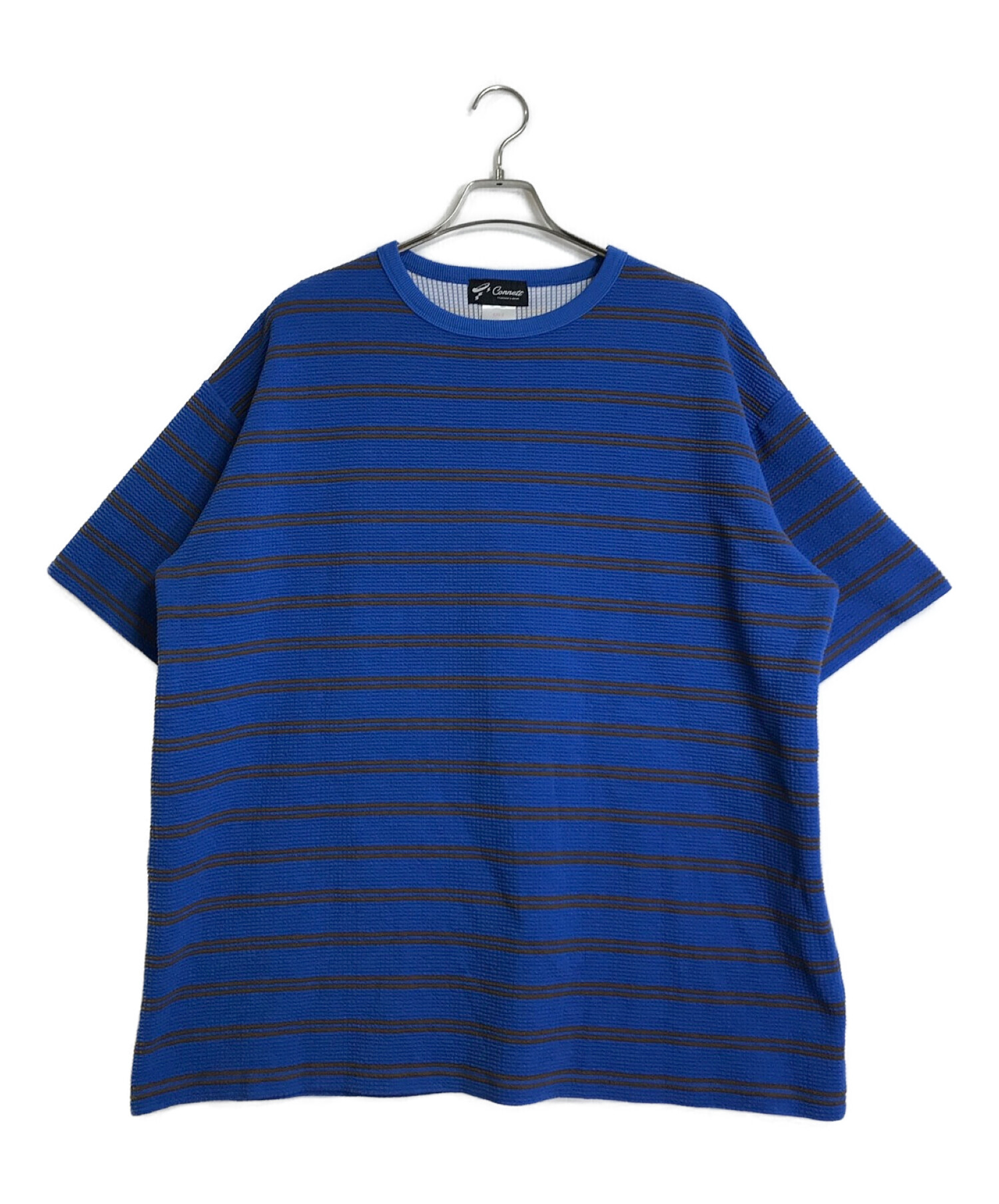 中古・古着通販】connett (コネット) COMFORTABLE BORDER TEE ブルー