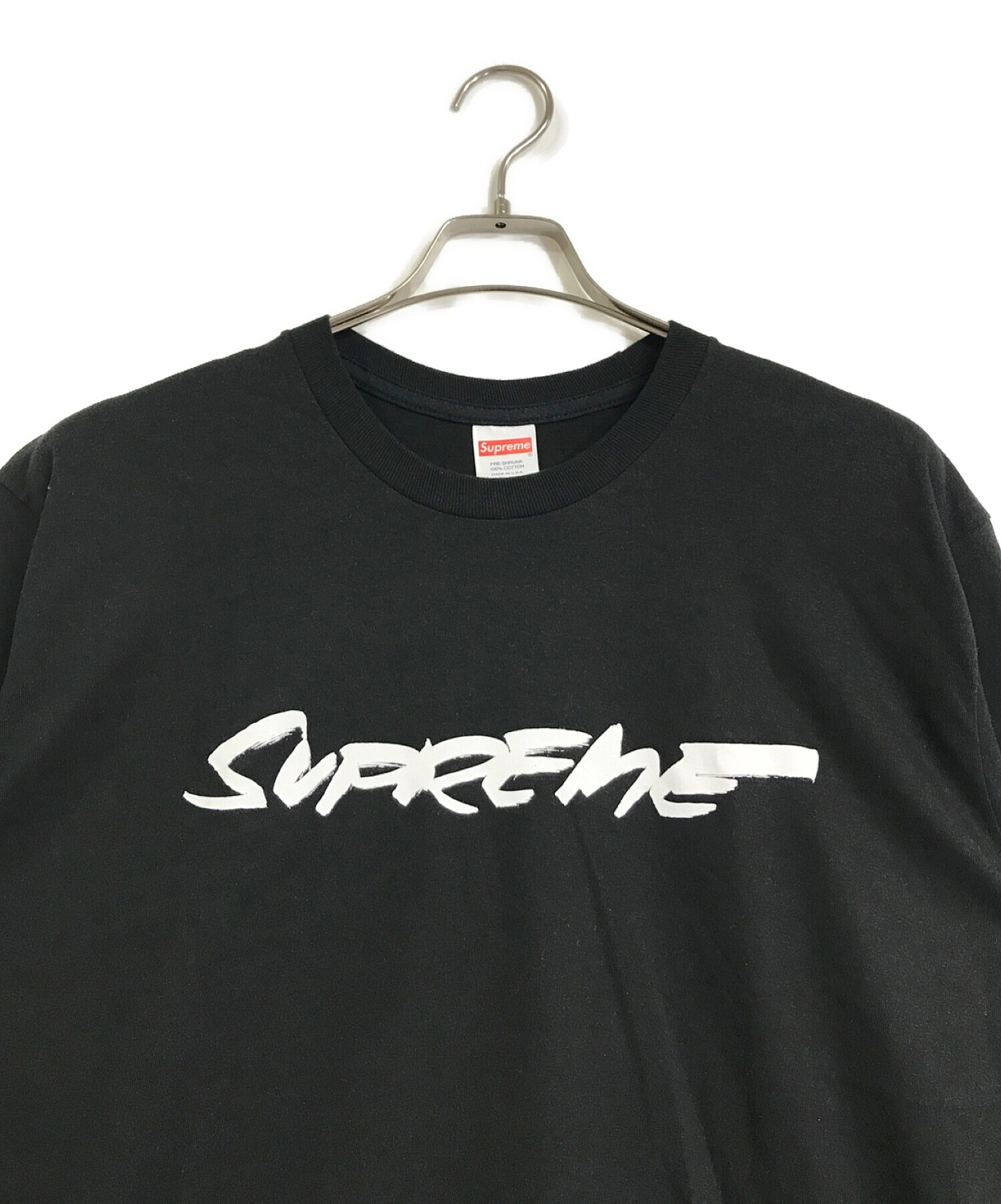 Supreme Futura Logo Tee 黒 LサイズTシャツ/カットソー(半袖/袖なし)