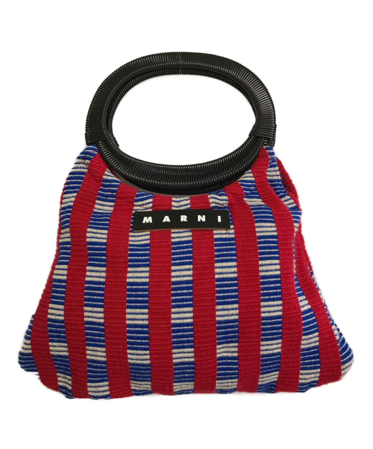 MARNI (マルニ) MINI BOAT MARKETバッグ レッド×ブルー