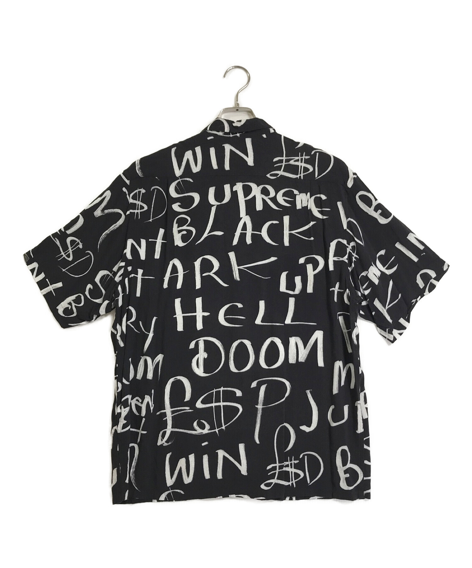 SUPREME (シュプリーム) 20AW Black Ark Rayon S/S Shirt ブラック×ホワイト サイズ:M