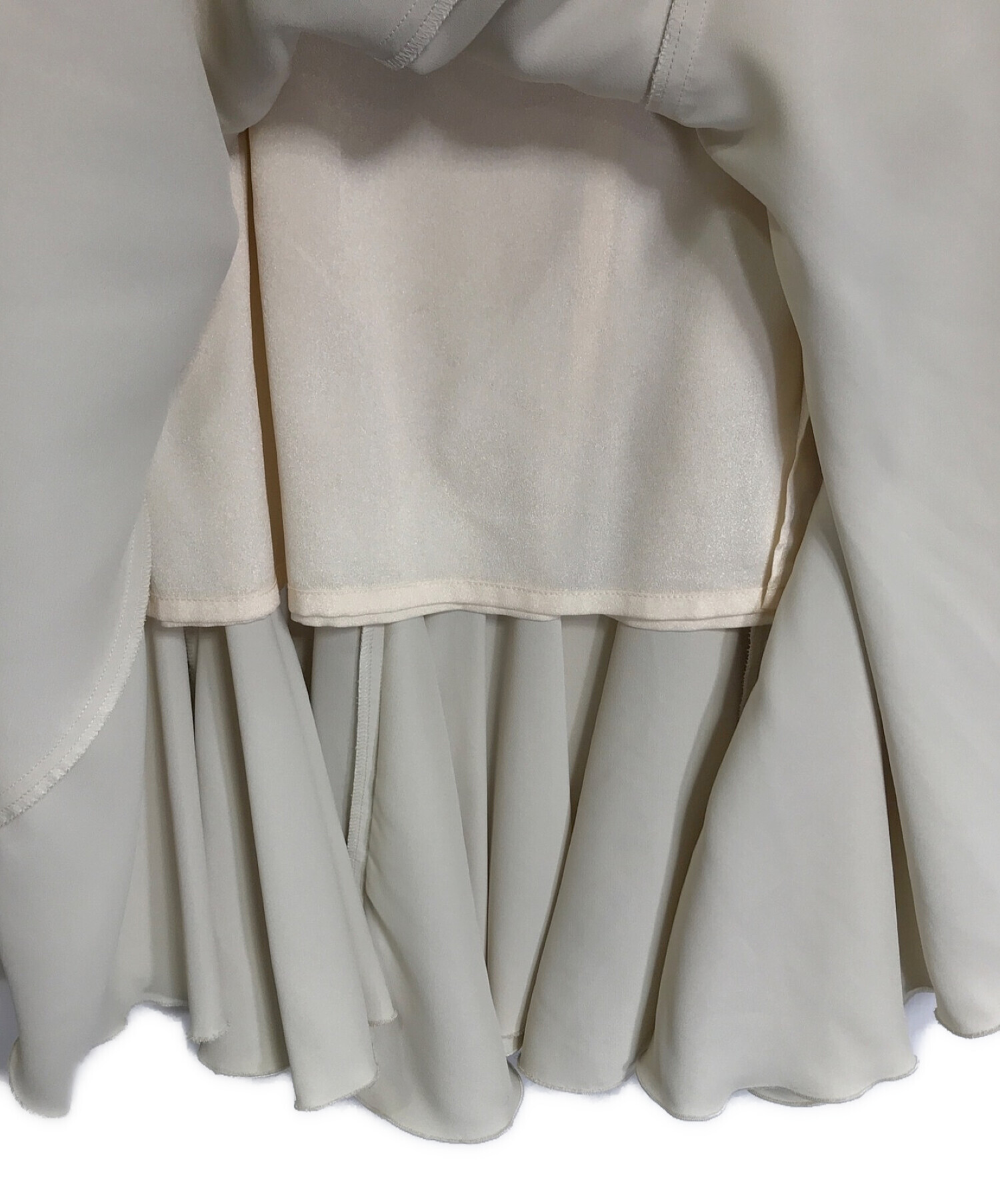 COCODEAL (ココディール) サテンフィッシュテールマーメイドスカート ベージュ サイズ:1