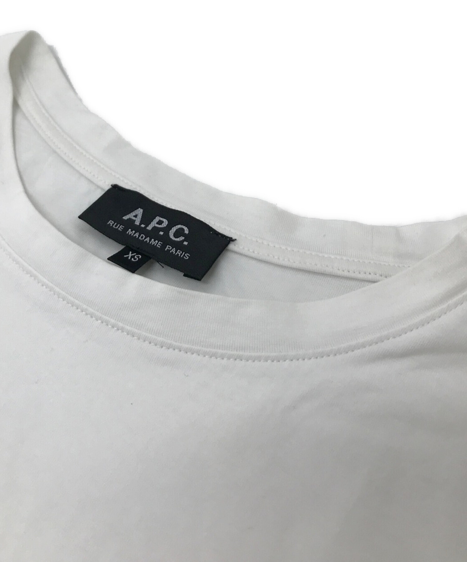 A.P.C. (アー・ペー・セー) 刺繍入りポケットTシャツ ホワイト サイズ:XS