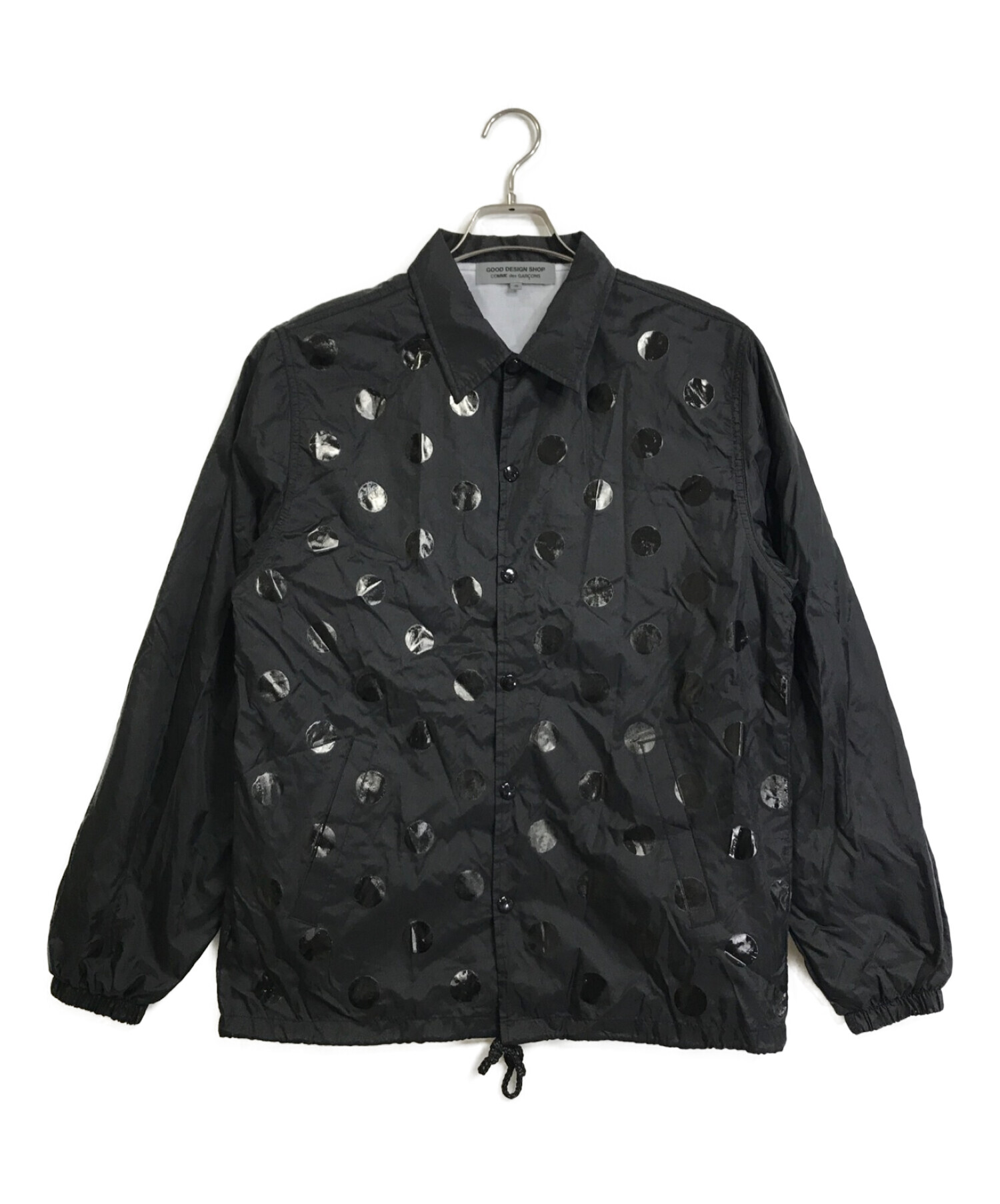 GOOD DESIGN SHOP COMME des GARCONS (グッドデザインショップ コムデギャルソン) ドットコーチジャケット ブラック  サイズ:S