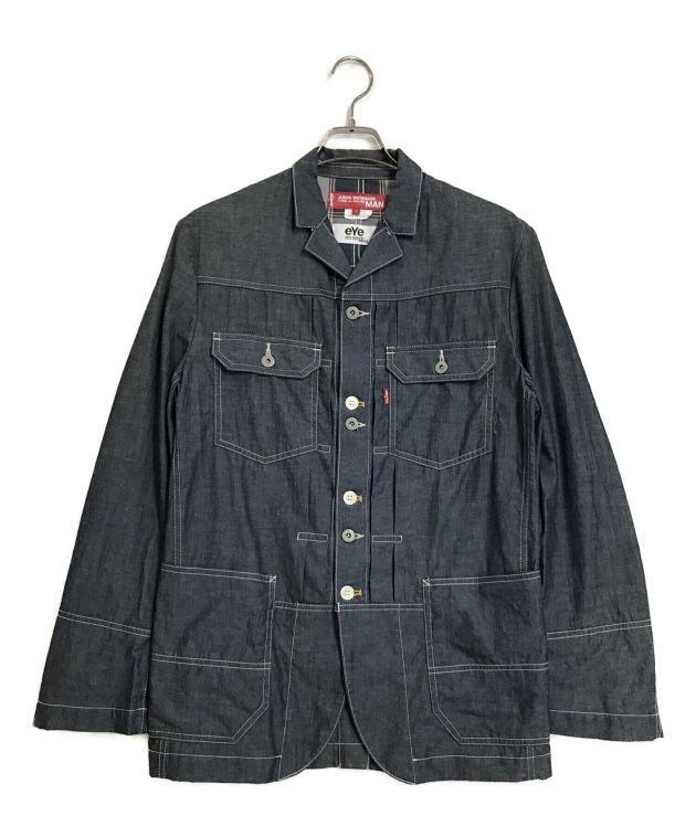 中古・古着通販】eYe COMME des GARCONS JUNYAWATANABE MAN (コム デ ギャルソン ジュンヤ ワタナベ マン)  LEVI'S (リーバイス) カバーオール インディゴ サイズ:S｜ブランド・古着通販 トレファク公式【TREFAC FASHION】スマホサイト