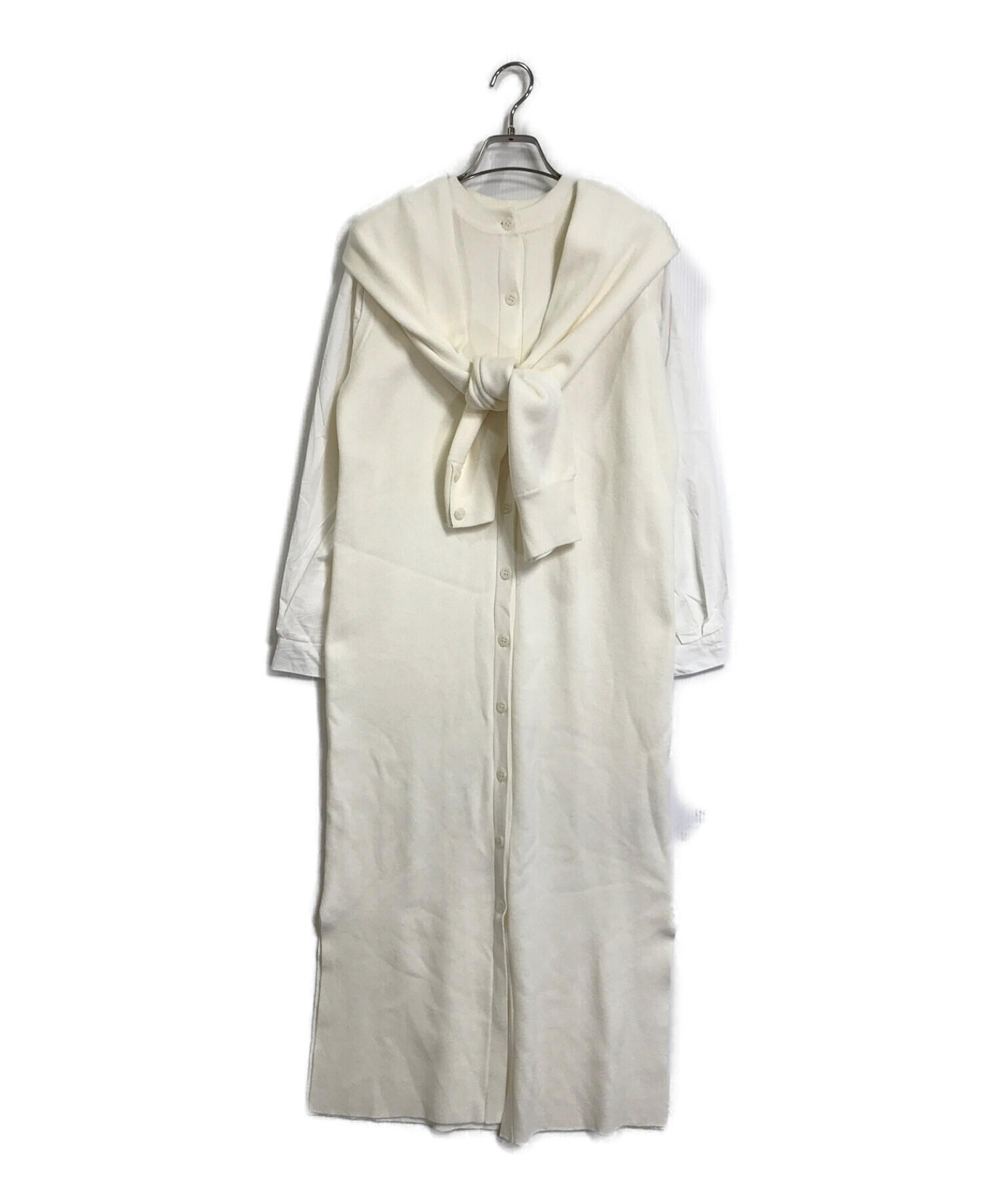 Ameri (アメリ) MANY WAY DOCKING SHIRT DRESS/メニーウェイドッキングシャツドレス ホワイト サイズ:S