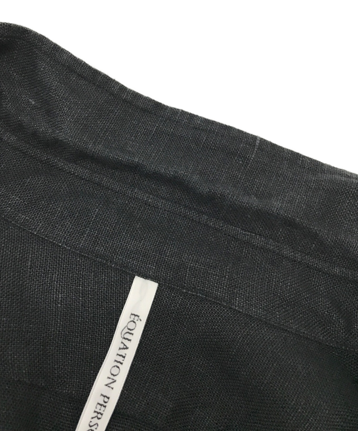 中古・古着通販】EQUATION PERSONNELLE (エカッションパーソネル) Round Hem Linen  B/D/ラウンドヘムリネンブロード 21050053700130 ブラック サイズ:3｜ブランド・古着通販 トレファク公式【TREFAC  FASHION】スマホサイト