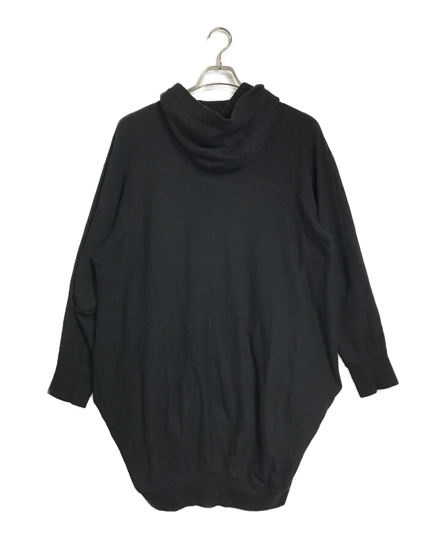 【中古・古着通販】JULIUS (ユリウス) SIDE SHIRRING HOODIE / サイドシャーリングフーディー ジップパーカー ブラック  サイズ:S｜ブランド・古着通販 トレファク公式【TREFAC FASHION】スマホサイト