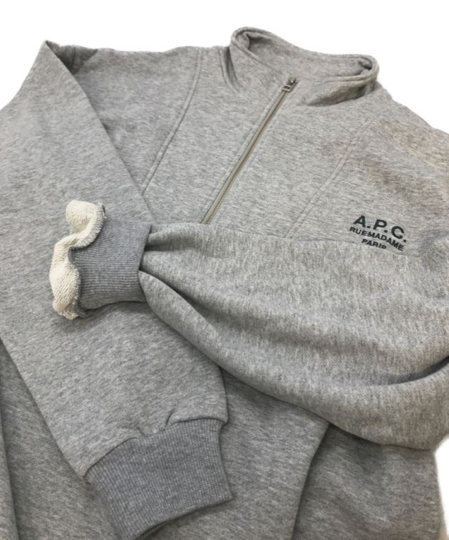 A.P.C. (アー・ペー・セー) FREAK'S STORE (フリークスストア) 別注 TOP DEMI-ZIP グレー サイズ:M