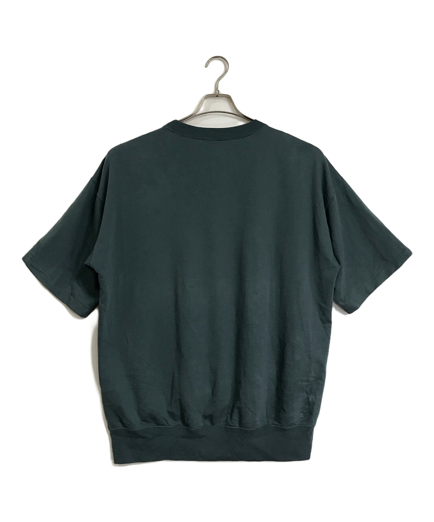 AURALEE (オーラリー) SUPER HIGH GAUZE NAPPED SWEAT TEE スーパーハイゲージ　ビッグT オーバーサイズ　 big tee ブルー サイズ:4