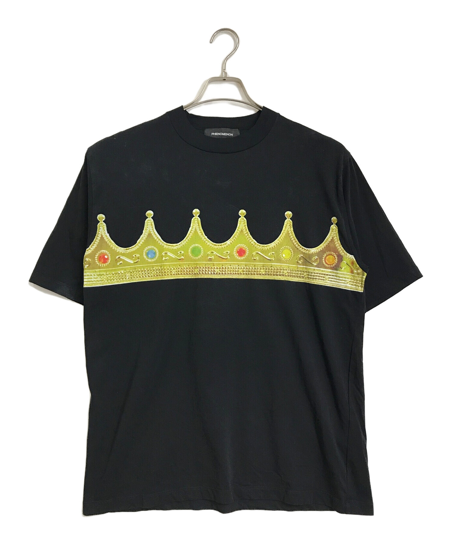 中古・古着通販】PHENOMENON (フェノメノン) CROWN TEE クラウンT プリントT 半袖 S/S ビッグT オーバーサイズ ブラック  サイズ:XL｜ブランド・古着通販 トレファク公式【TREFAC FASHION】スマホサイト