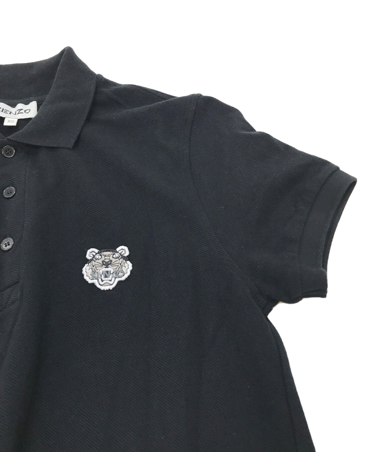 中古・古着通販】KENZO (ケンゾー) KENZO FIT TIGER CREST POLO/ポロシャツ F755PO0014BA ブラック サイズ:XS｜ブランド・古着通販  トレファク公式【TREFAC FASHION】スマホサイト