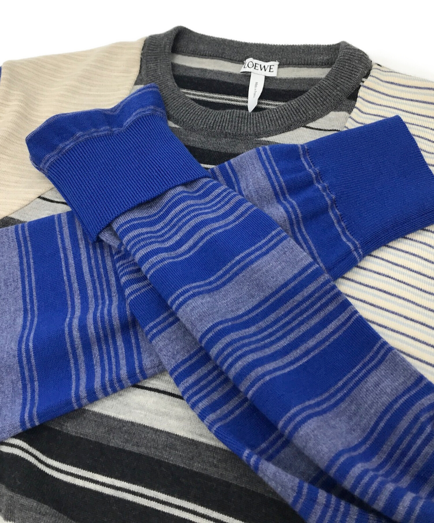 中古・古着通販】LOEWE (ロエベ) Multicolored Patchwork Knit /マルチ