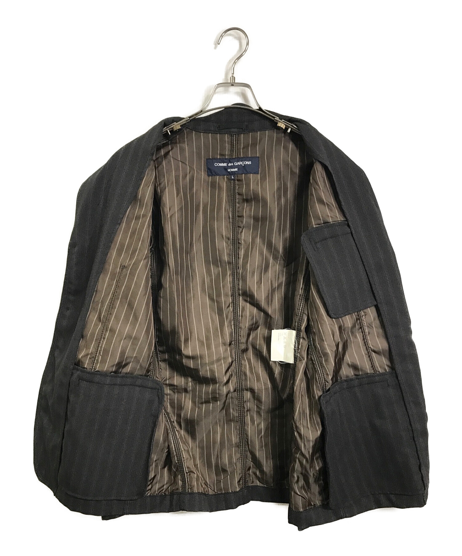 COMME des GARCONS HOMME 3B ストライプジャケット-