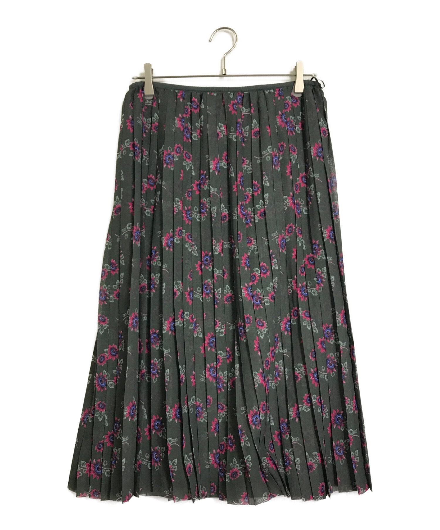 中古・古着通販】KENZO (ケンゾー) Chiffon Midi Skirt グリーン