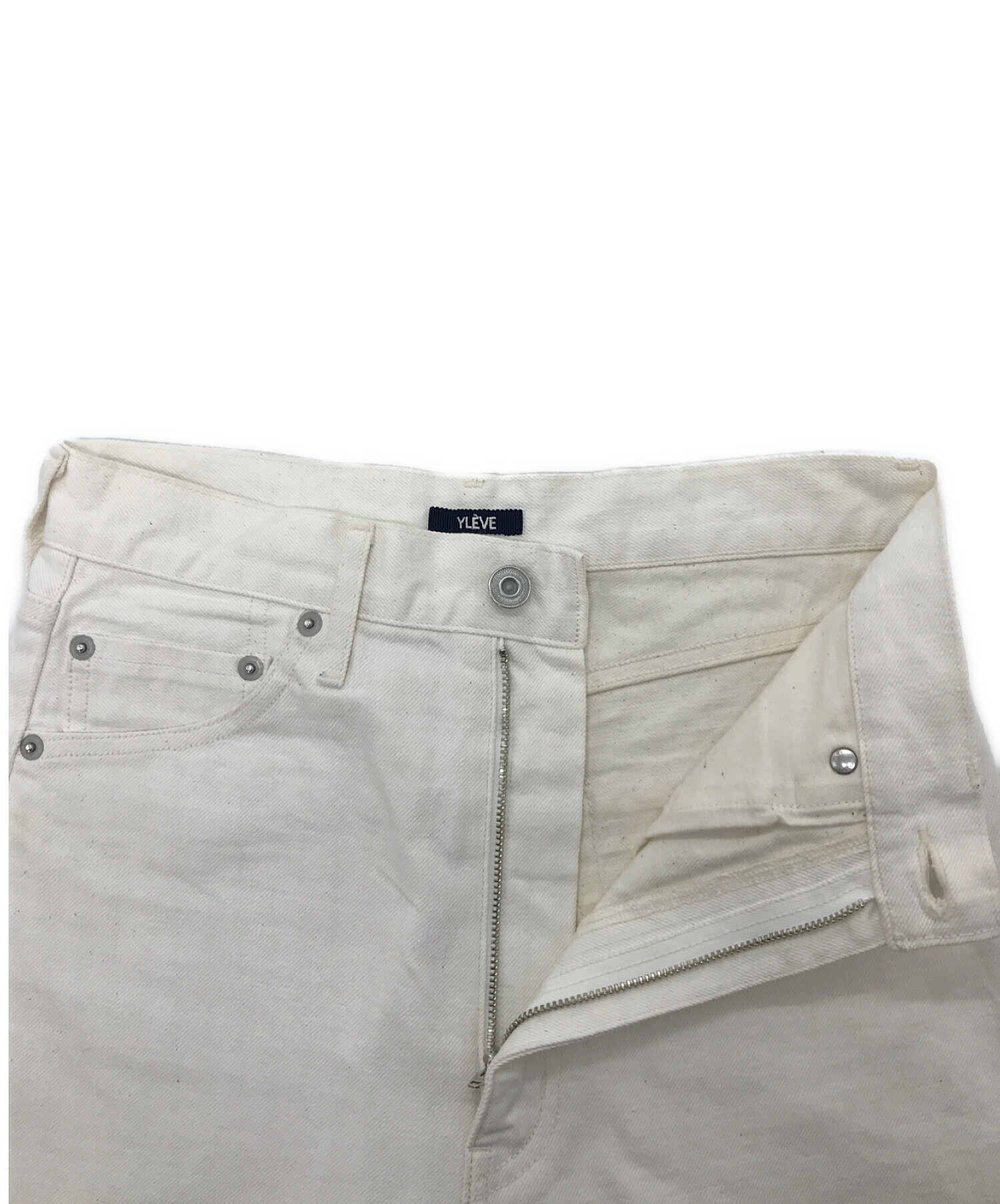 中古・古着通販】YLEVE (イレーヴ) YLEVE HIGH WAIST TAPERED DENIM 168-9140515 ホワイト  サイズ:1｜ブランド・古着通販 トレファク公式【TREFAC FASHION】スマホサイト