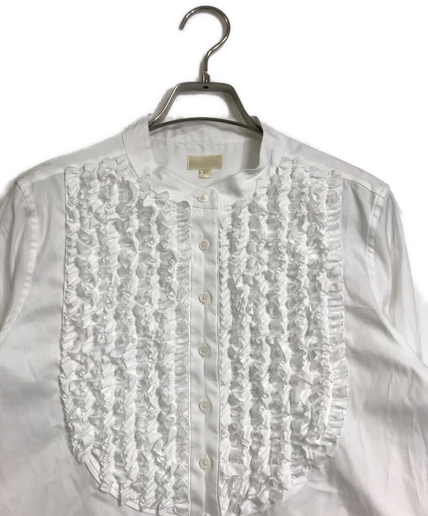 最新デザインの Drawer コットン 長袖 シャツ 40 ホワイト #6511-218