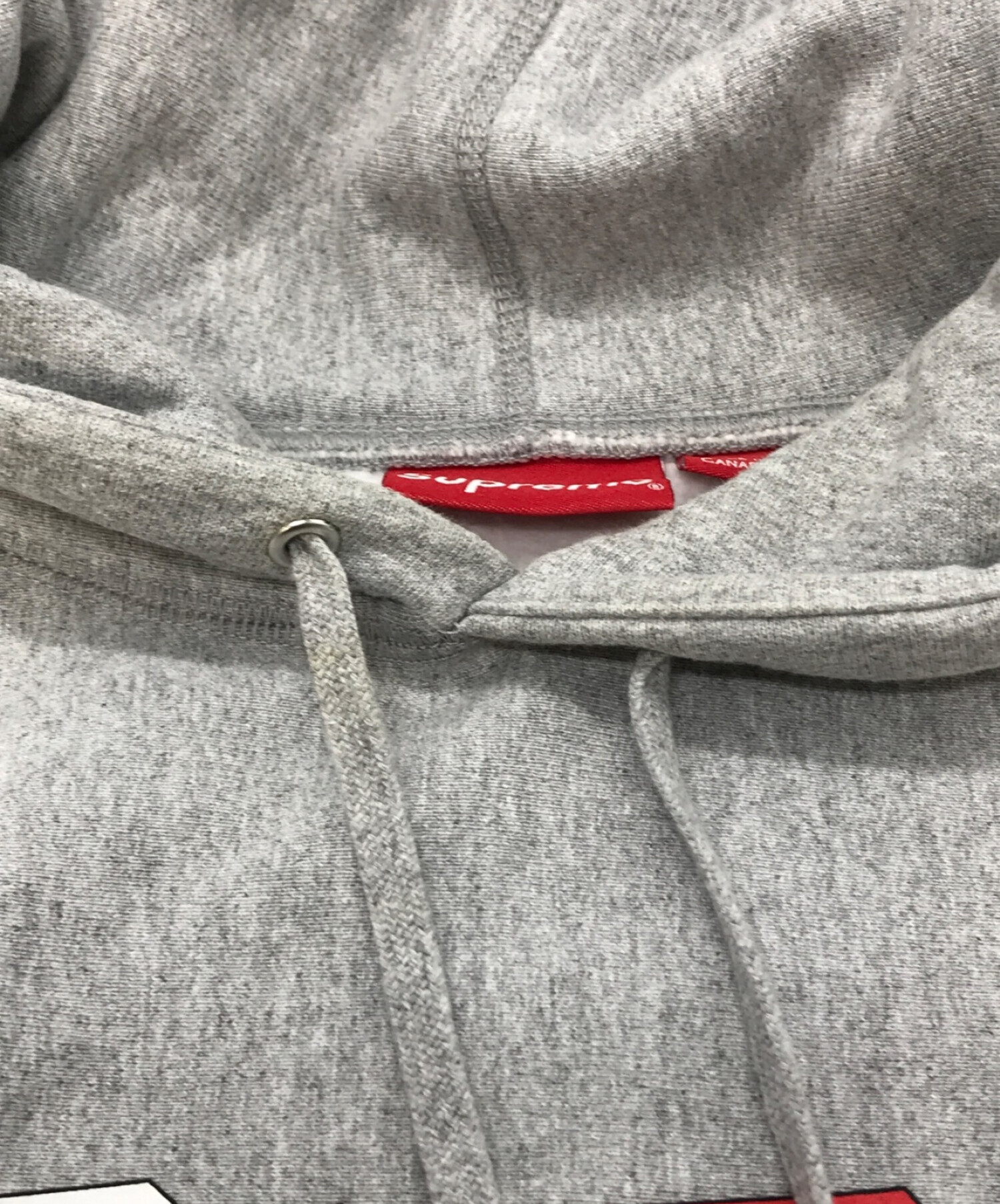 SUPREME (シュプリーム) 19AW Delta Logo Hooded Sweatshirt / プリントパーカー グレー サイズ:S