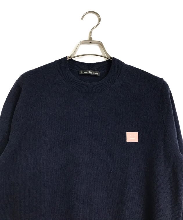 中古・古着通販】Acne studios (アクネストゥディオス) ウールニット ネイビー サイズ:S｜ブランド・古着通販  トレファク公式【TREFAC FASHION】スマホサイト