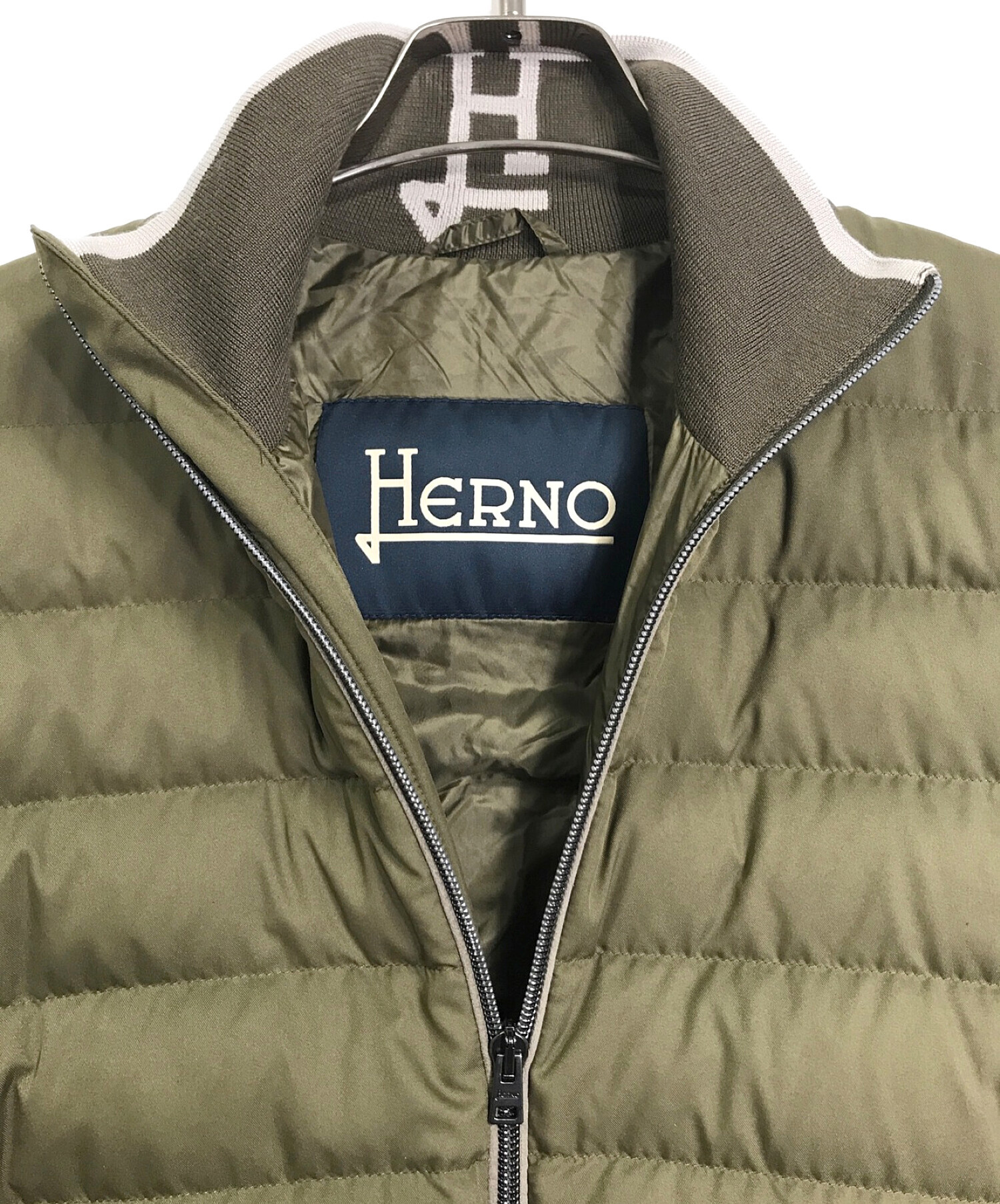 ヘルノ【新品、未使用タグ付き】HERNO ヘルノ　ダウンコート　ハイブリッドフーデッド