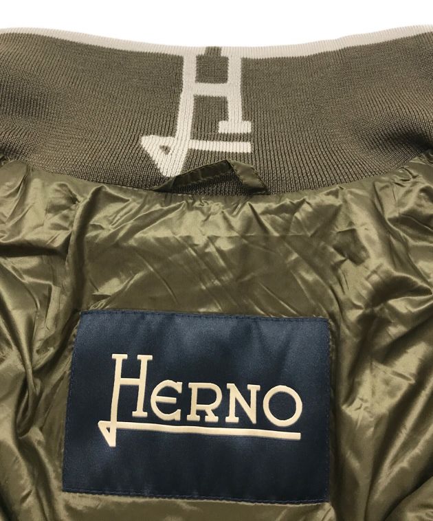 中古・古着通販】HERNO (ヘルノ) ウールニット × ダウン 切り替え