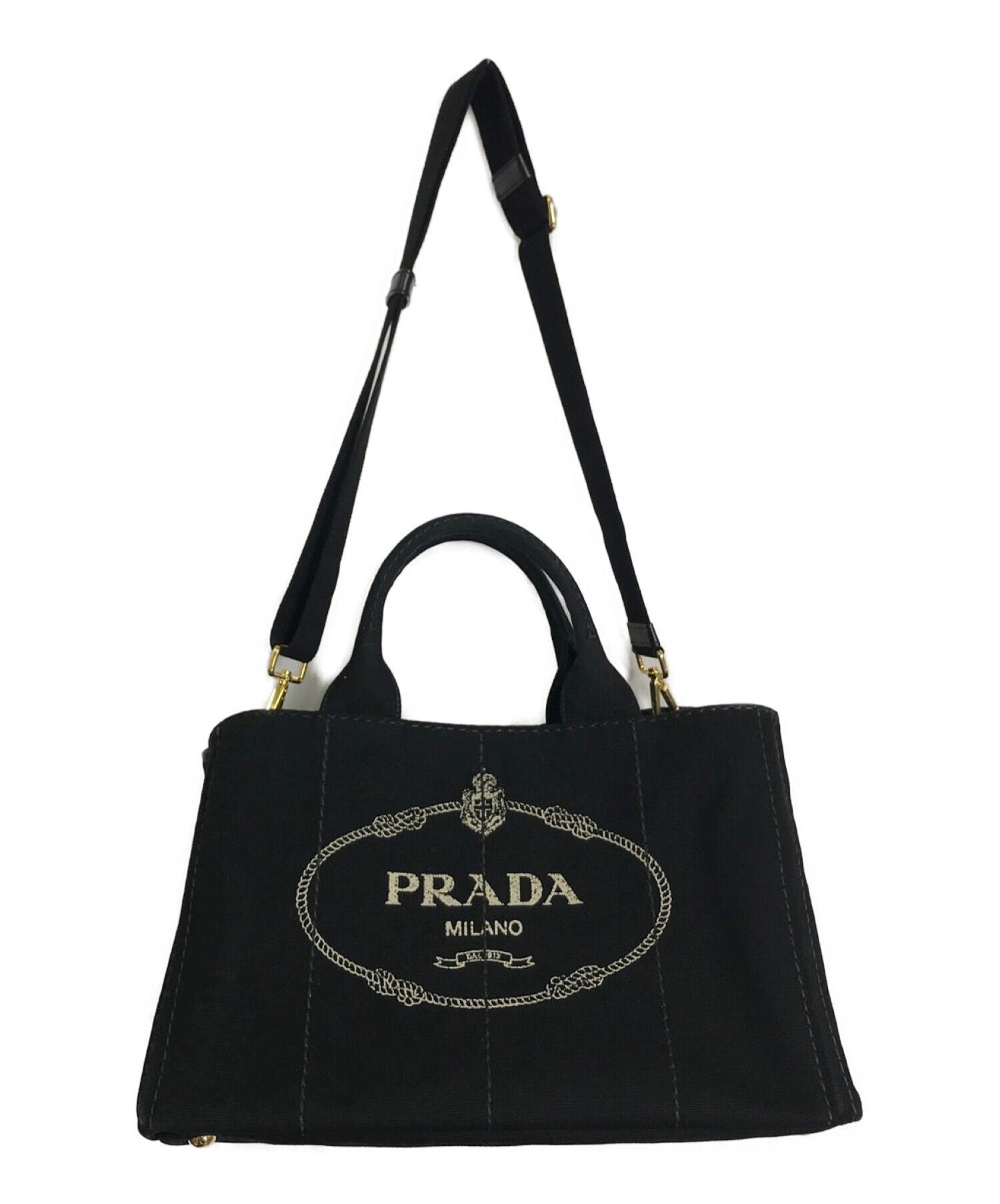 中古・古着通販】PRADA (プラダ) カナパ 2WAYハンドバッグ