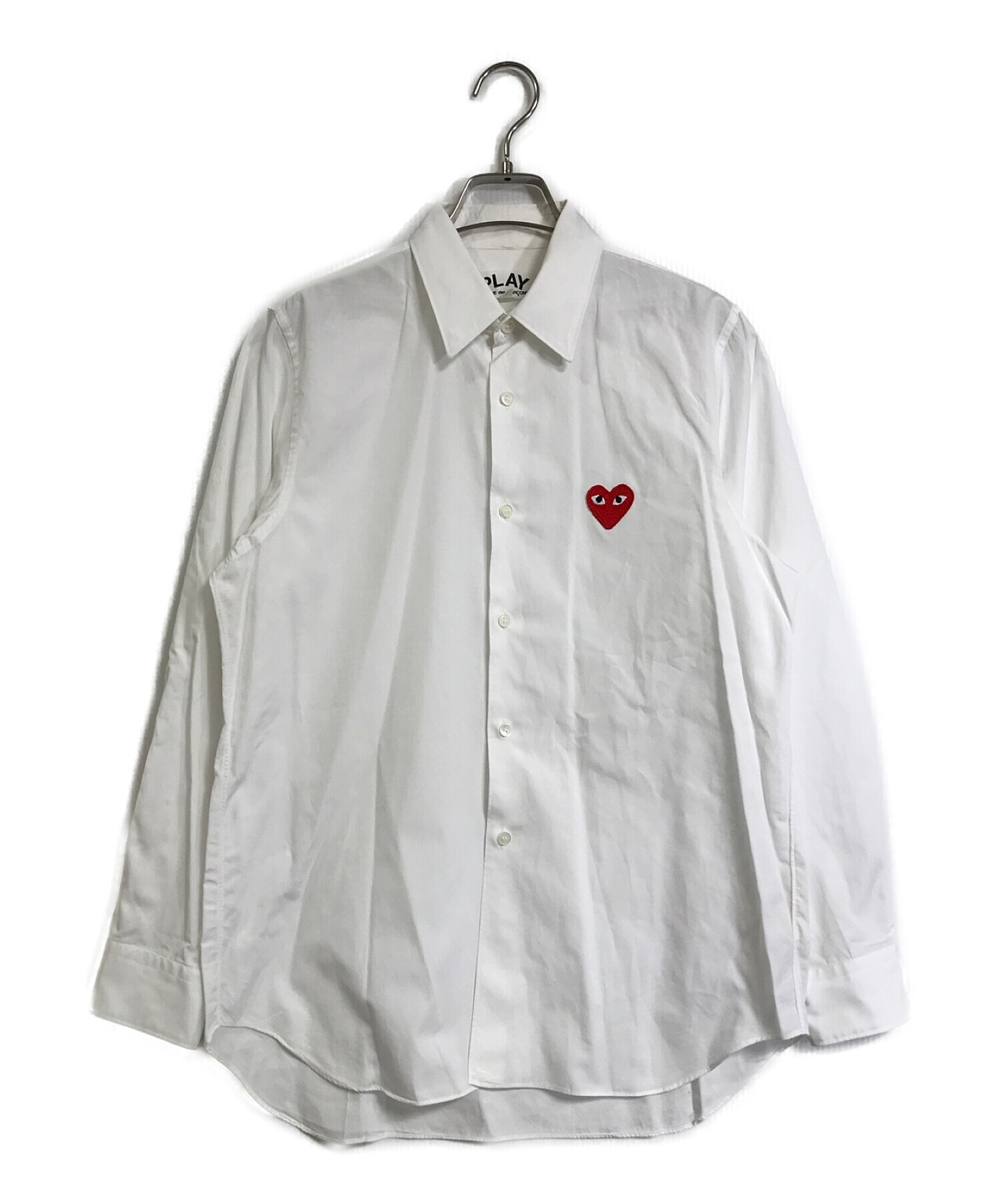 PLAY COMME des GARCONS (プレイ コムデギャルソン) ドレスシャツ ホワイト サイズ:S