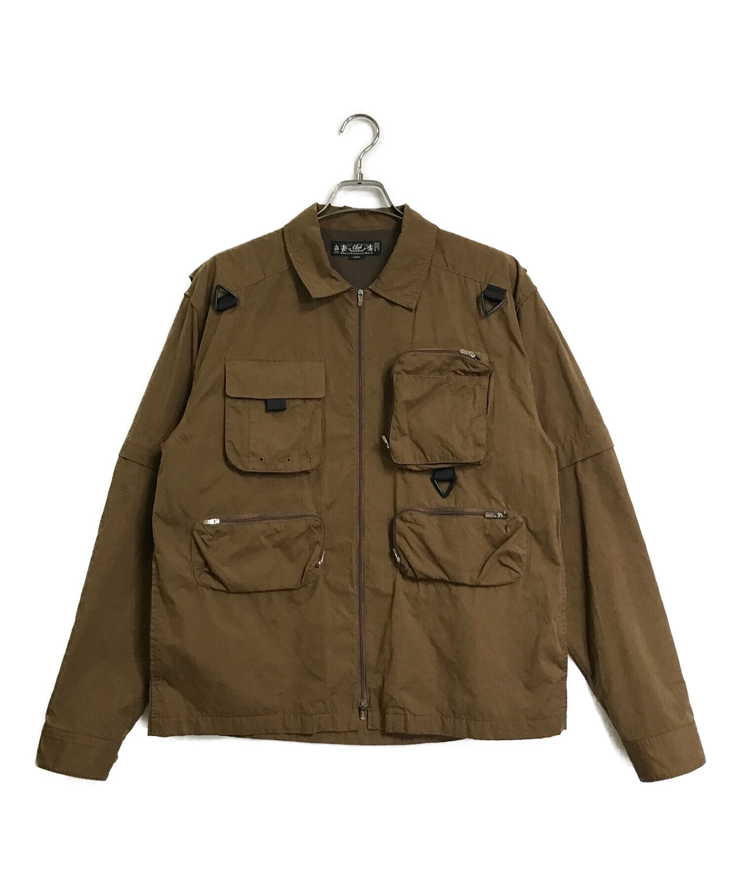 中古・古着通販】BAL (バル) MULTI POCKET ZIP OFF SHIRT ジップアップシャツBAL-1941 ブラウン  サイズ:L｜ブランド・古着通販 トレファク公式【TREFAC FASHION】スマホサイト