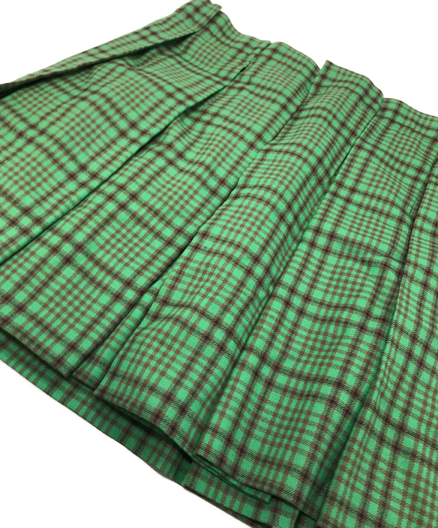 10,750円Miu Miu スカート　グリーン　サイズ40 ミュウミュウ
