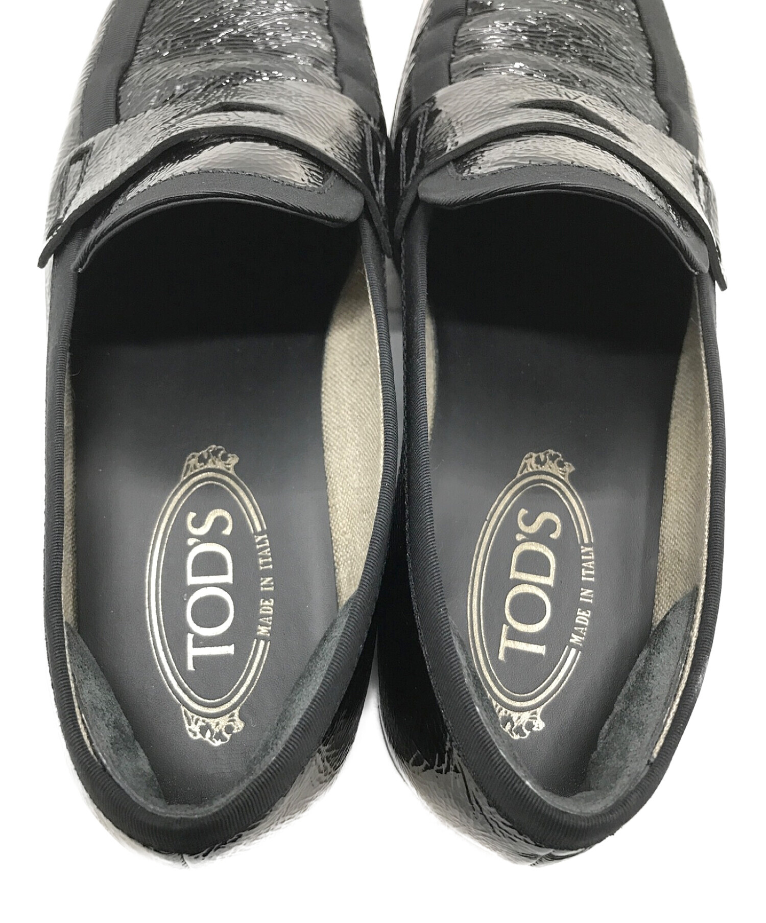 中古・古着通販】TOD'S (トッズ) パテントローファー ブラック サイズ:5 1/2｜ブランド・古着通販 トレファク公式【TREFAC  FASHION】スマホサイト