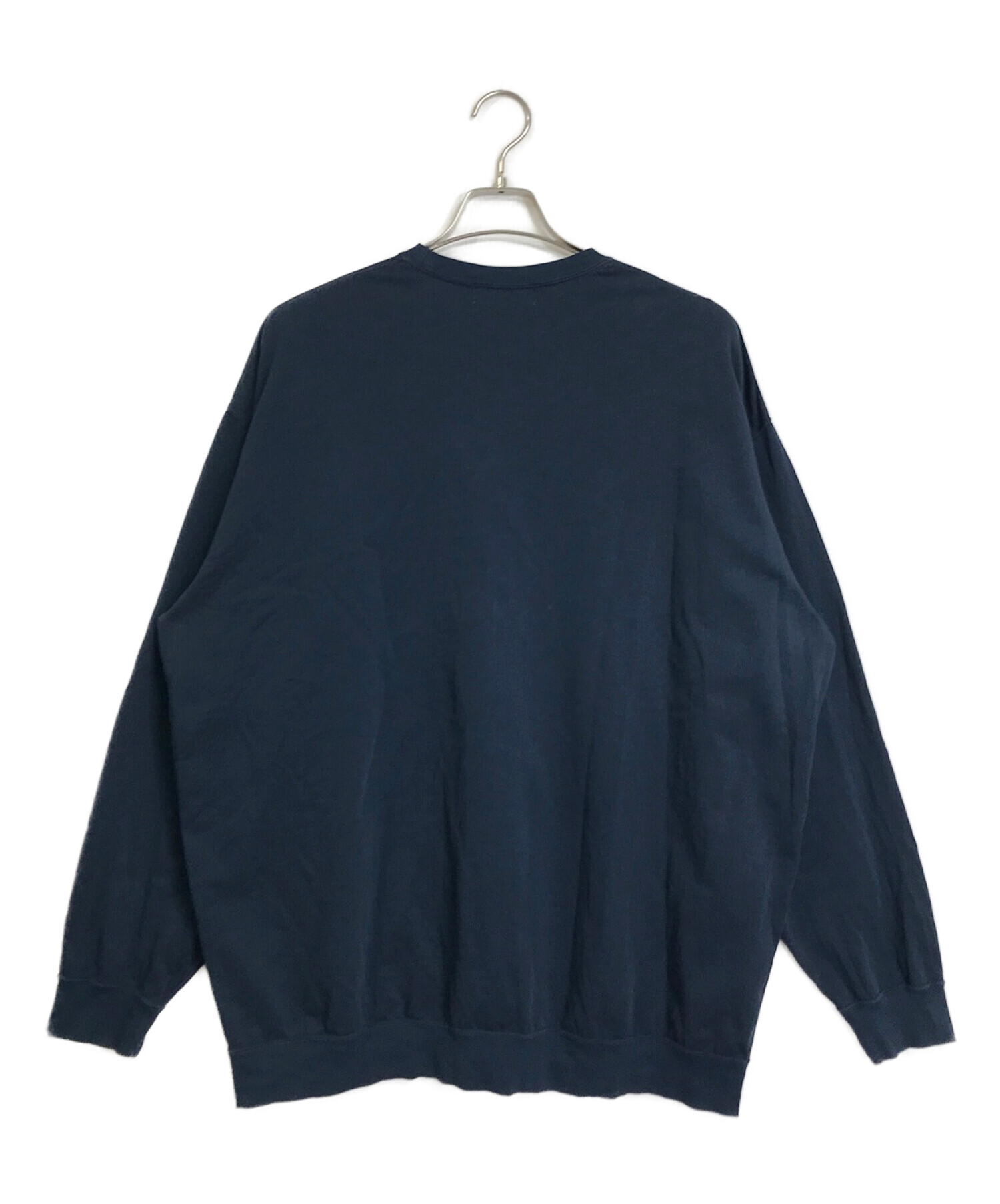 Graphpaper (グラフペーパー) Cotton Light Terry Crew Neck ネイビー サイズ:2