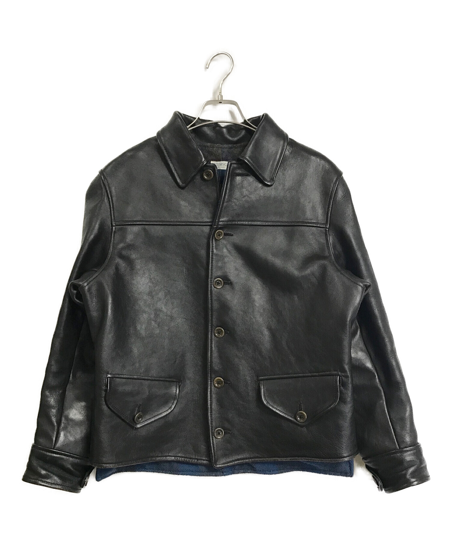 WAREHOUSE (ウエアハウス) 1930's Durable Brand Horse Leather Sports Jacket　 ホースレザージャケット ブラック サイズ:M