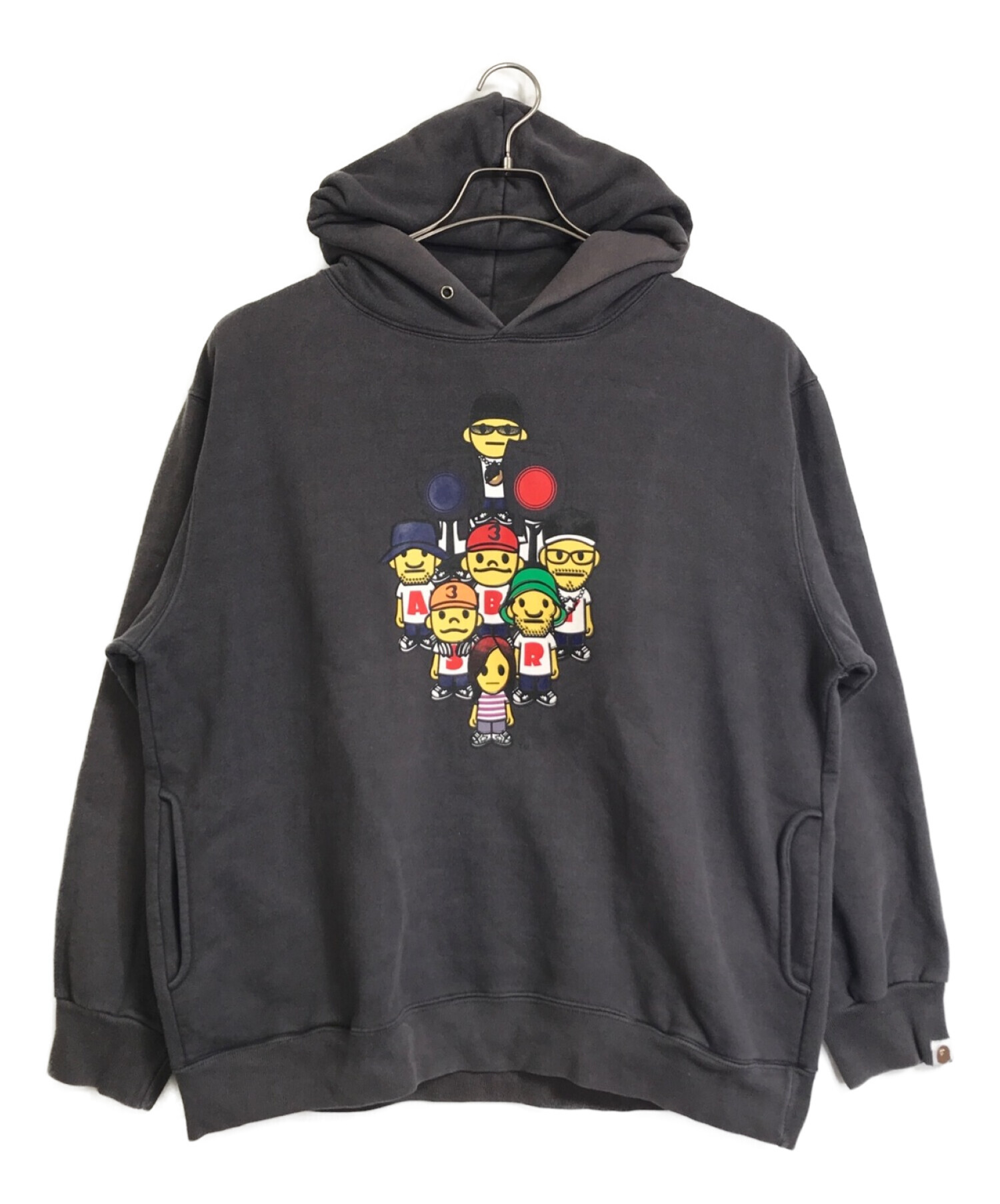 A BATHING APE (アベイシングエイプ) プルオーバーパーカー グレー サイズ:XL