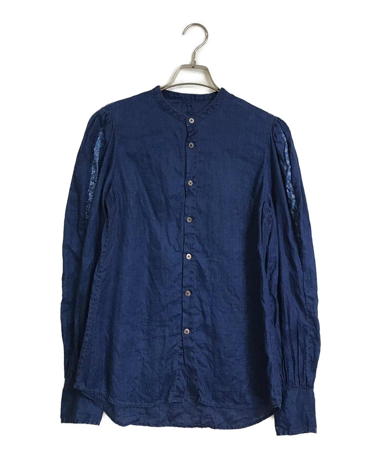 KAPITAL (キャピタル) リネンシャツ ブルー サイズ:S